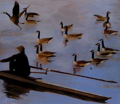 'coexistence' 
13x15.5 
oil on aluminum